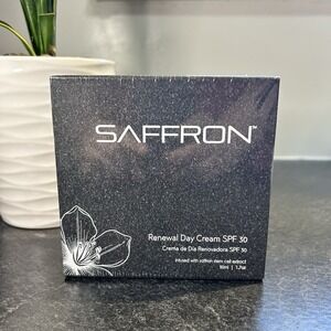Saffron Advanced Renewal Day Cream SPF 30 SEALED Full Size Retail $399